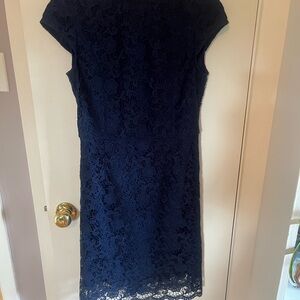 Simons Midnight Blue Lace Midi Dress